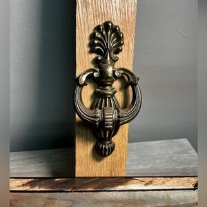 Ornate Drop ring drawer pull or cabinet handle